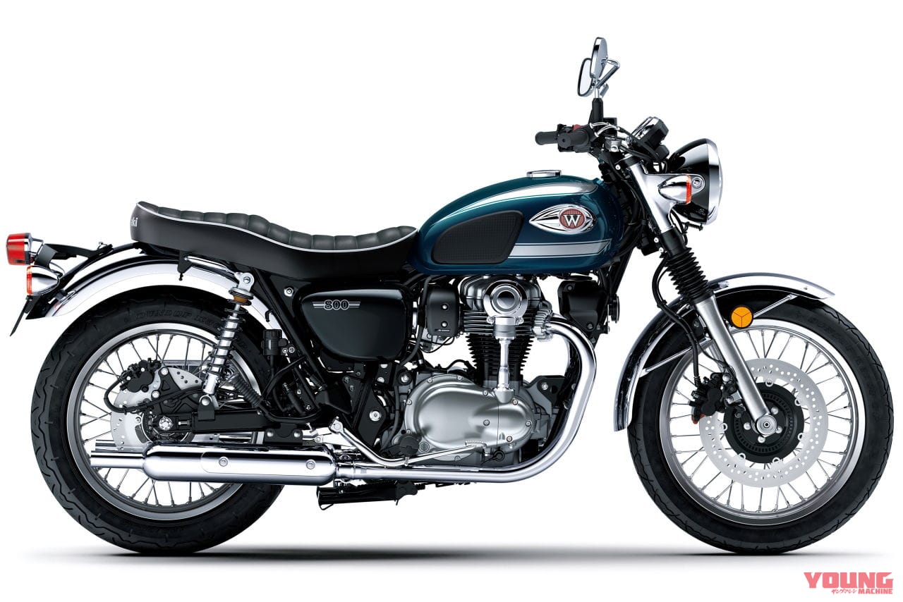 |カワサキ「W800」に2026年のニューカラー! これまでにない白と深みのある青の2本立てラインナップに