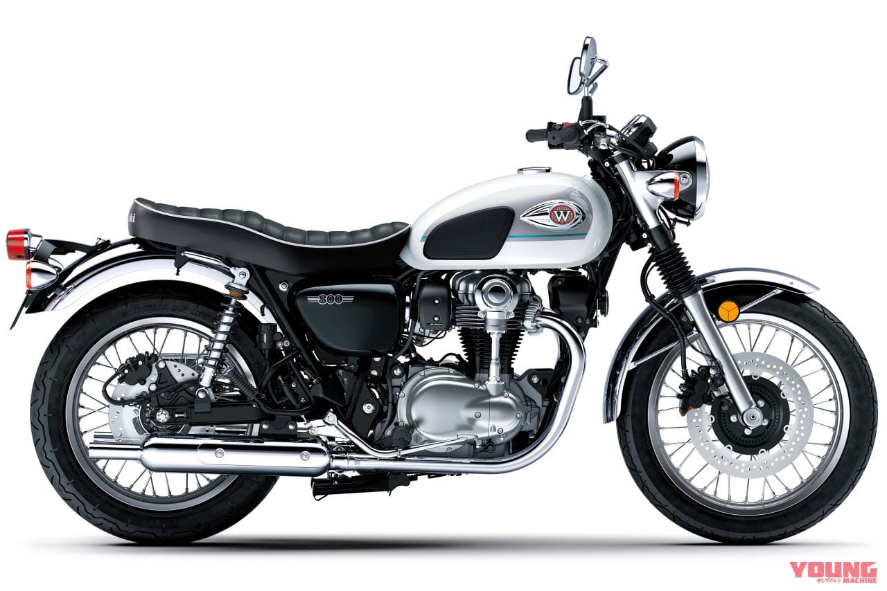 |カワサキ「W800」に2026年のニューカラー! これまでにない白と深みのある青の2本立てラインナップに