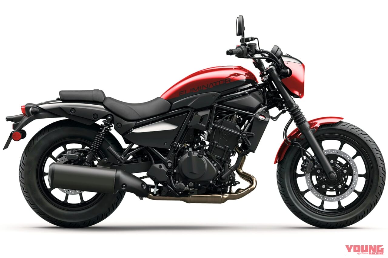 |451cc版エリミネーターに赤のSE登場! 北米カワサキの2026年モデル、ホワイトは標準仕様に採用
