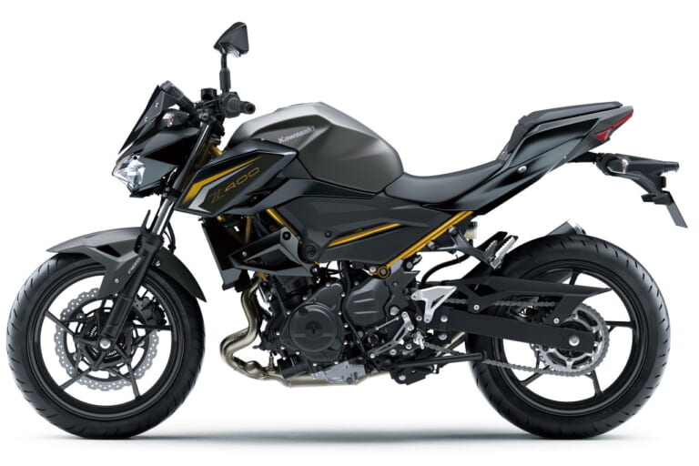 カワサキ｜Z400｜2026年モデル｜今度はゴールドフレーム！ カワサキ「Z400」の2026年モデルはニンジャ400とともに11月1日発売
