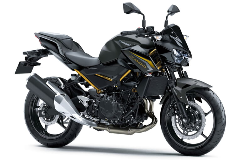 カワサキ｜Z400｜2026年モデル｜今度はゴールドフレーム！ カワサキ「Z400」の2026年モデルはニンジャ400とともに11月1日発売