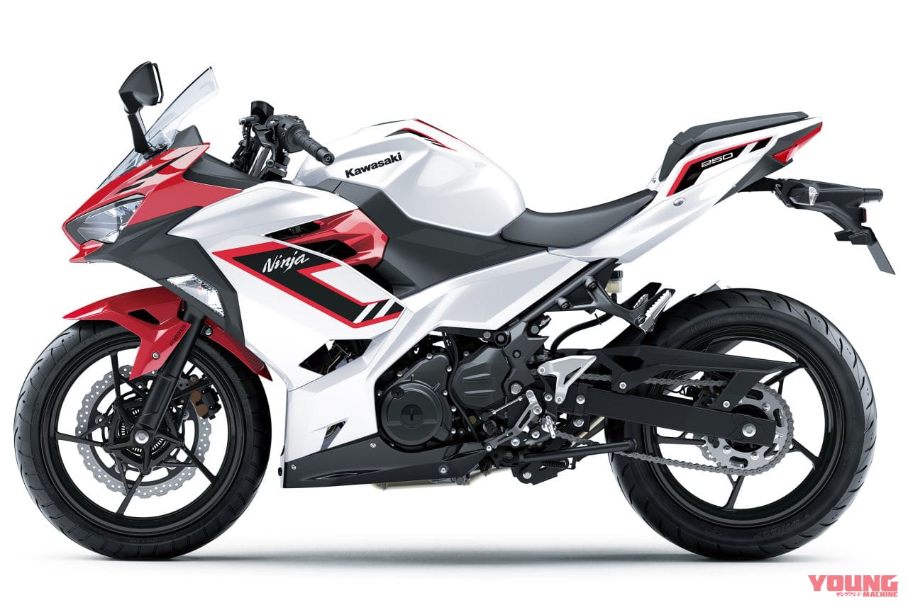 |新鮮な「銀×赤」で大胆イメチェン! カワサキ「ニンジャ250」の2026年モデルが11月1日に発売