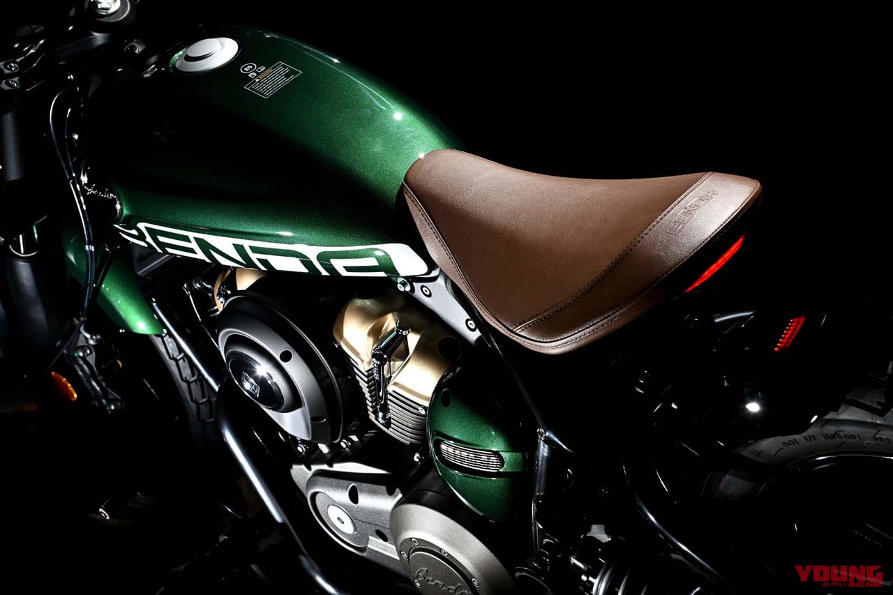 ベンダ｜ナポレオンボブ250｜【日本初上陸】独創デザインの水冷250cc・V型2気筒カスタムクルーザー「BENDA ナポレオンボブ250」試乗インプレッション