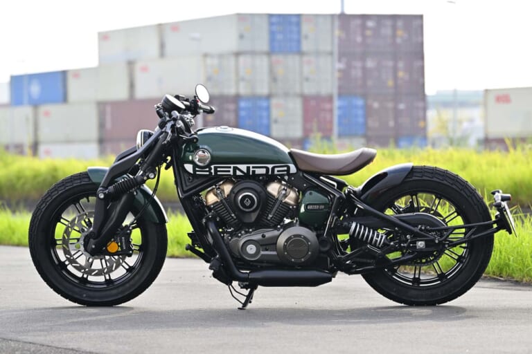 ベンダ｜ナポレオンボブ250｜【日本初上陸】独創デザインの水冷250cc・V型2気筒カスタムクルーザー「BENDA ナポレオンボブ250」試乗インプレッション