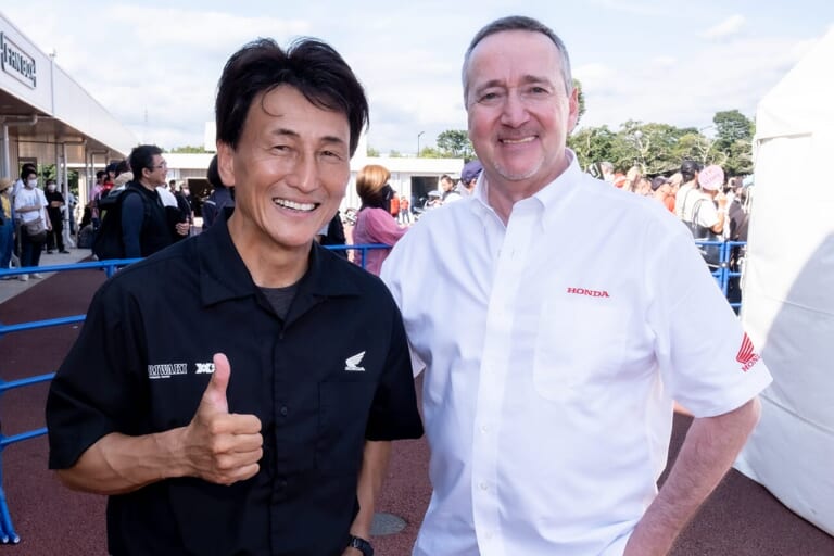 フレディ・スペンサー×丸山浩｜「フレディに憧れ、そして抜いた」フレディ・スペンサー×丸山浩、CB1000Fや鈴鹿8耐について語る【Hondaホームカミング熊本2025】