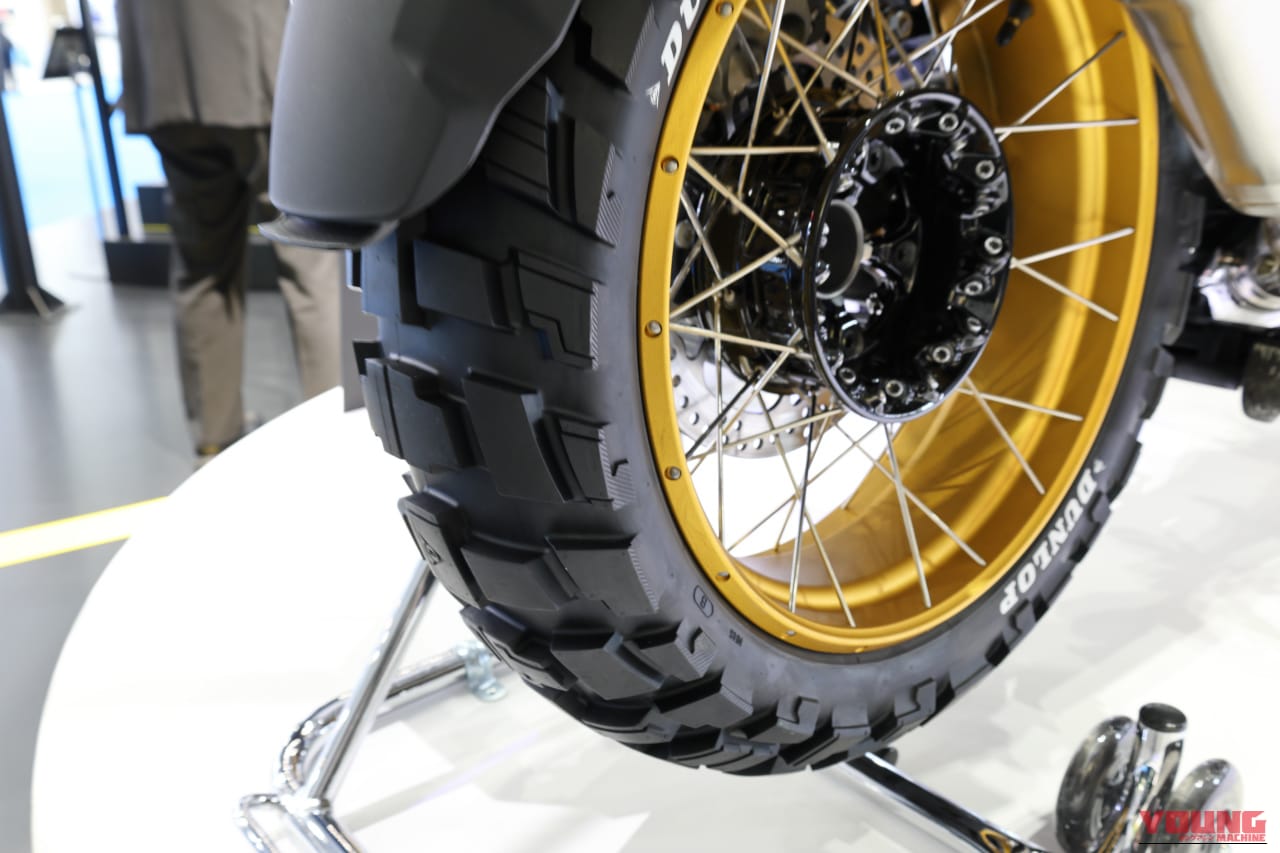 ダンロップ|アグレッシブアドベンチャータイヤ|ジャパンモビリティショー2025|【モビショーで初公開】アドベンチャーバイク専用のダンロップ製ごっついタイヤはここが違う!