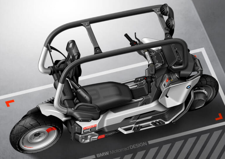 アイデア満載｜「ヘルメットもプロテクターも不要？」新型コンセプト ビジョンCE【BMW 電動スクーターの進化から紐解き徹底解説】