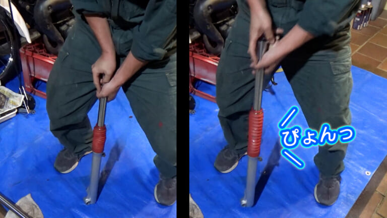 【禁断実験レポ】走ってみて納得! "フォークオイル無し"フロントフォークの恐怖|【禁断実験レポ】走ってみて納得! “フォークオイル無し”フロントフォークの恐怖