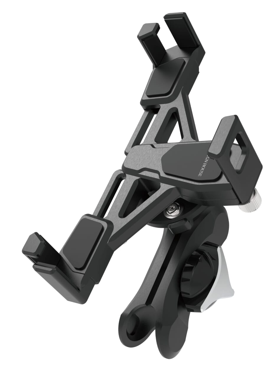 ｜ 【サイン・ハウス】オートバイ専用スマホホルダー新型「MOUNT SYSTEM」発売：「タフで、強く、美しい」”アルミ削り出し”で研ぎ澄まされた機能美は必見！