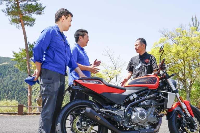 X350用｜マフラー｜開発陣｜「軽量化の効果、強く実感」強力タッグから生まれた「ハーレーダビットソンX350」軽量サイレンサーが発売