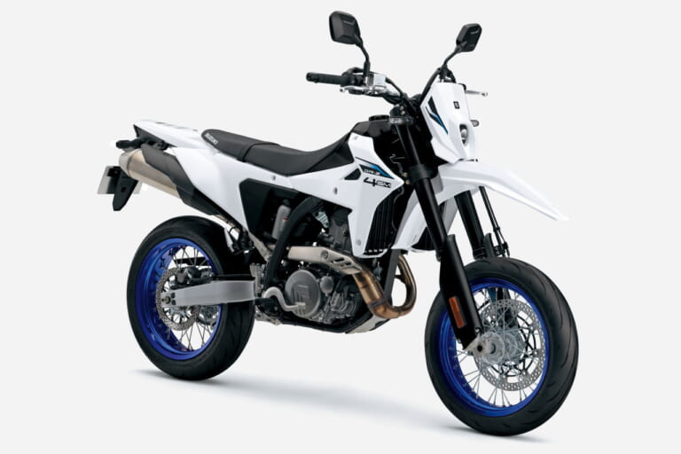 スズキ｜DR-Z4SM｜輸出仕様｜2025年モデル｜スズキ新型新型「DR-Z4S」「DR-Z4SM」発売決定！ 軽量ハイパワーの400ccトレール/モタード