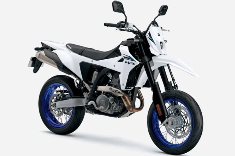 スズキ｜DR-Z4SM｜輸出仕様｜2025年モデル｜スズキ新型「DR-Z4S」「DR-Z4SM」発売決定！ 軽量ハイパワーの400ccトレール/モタード