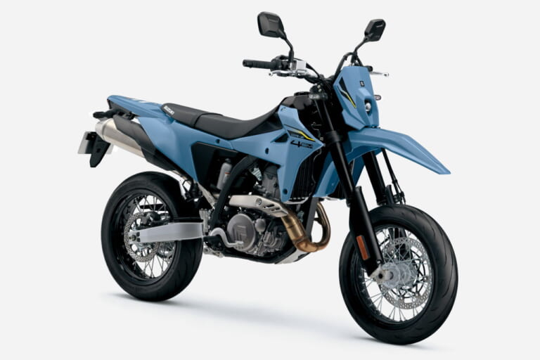 スズキ｜DR-Z4SM｜輸出仕様｜2025年モデル｜スズキ新型新型「DR-Z4S」「DR-Z4SM」発売決定！ 軽量ハイパワーの400ccトレール/モタード