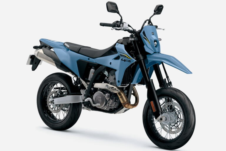 スズキ|DR-Z4SM|輸出仕様|2025年モデル|スズキ新型「DR-Z4S」「DR-Z4SM」発売決定! 軽量ハイパワーの400ccトレール/モタード