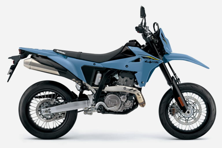 スズキ｜DR-Z4SM｜輸出仕様｜2025年モデル｜スズキ新型新型「DR-Z4S」「DR-Z4SM」発売決定！ 軽量ハイパワーの400ccトレール/モタード