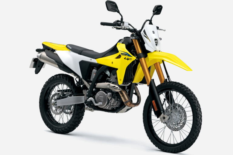スズキ｜DR-Z4S｜2025年モデル｜スズキ新型「DR-Z4S」「DR-Z4SM」発売決定！ 軽量ハイパワーの400ccトレール/モタード