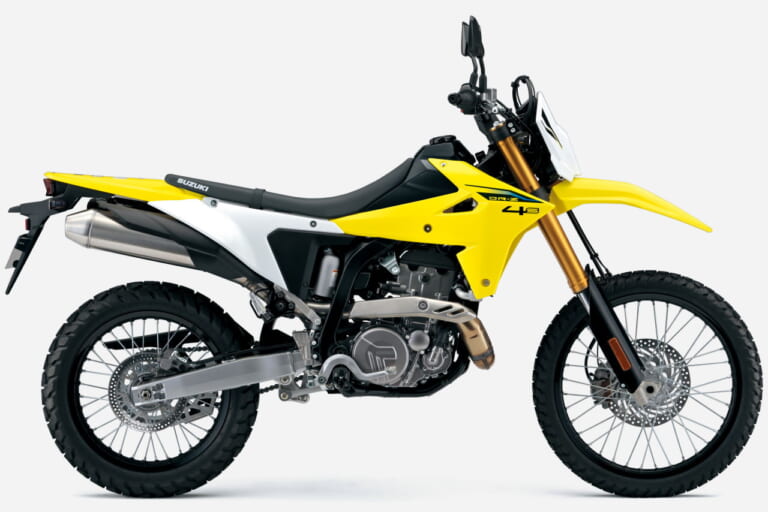 スズキ｜DR-Z4S｜2025年モデル｜スズキ新型「DR-Z4S」「DR-Z4SM」発売決定！ 軽量ハイパワーの400ccトレール/モタード