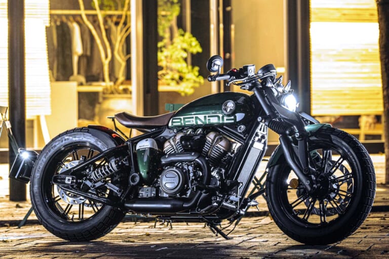 ベンダ｜ナポレオンボブ250｜【日本初上陸】独創デザインの水冷250cc・V型2気筒カスタムクルーザー「BENDA ナポレオンボブ250」試乗インプレッション