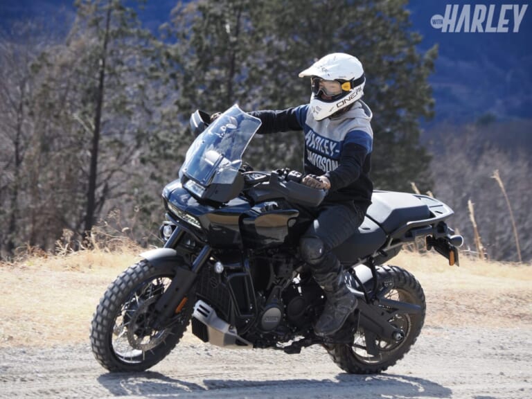 ハーレーダビッドソン|パンアメリカ|オフロード走行|ツーリングに使うだけではもったいない。土の上を走るからこそPAN AMERICAは面白い