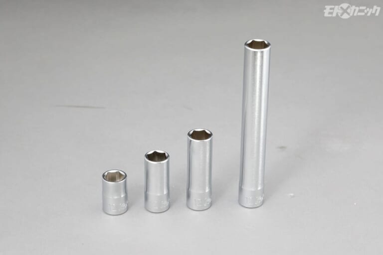 コーケン|3400M 6角ソケット 12mm、6角セミディープソケット 12mm、3300M 6角ディープソケット 12mm、3300M(L120)6角エクストラディープソケット 12mm|6角/12角の形状、そしてサーフェイス。作業内容で使い分けたいソケットシリーズ〈コーケン〉