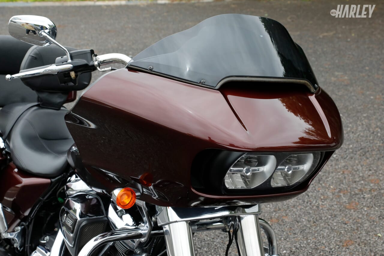 ハーレーダビッドソン｜FLTRX Road Glide｜フロントカウル｜店舗力と整備力で中古車品質向上! レッドバロンならハーレーダビッドソンも大安心〈2018 FLTRXロードグライド〉