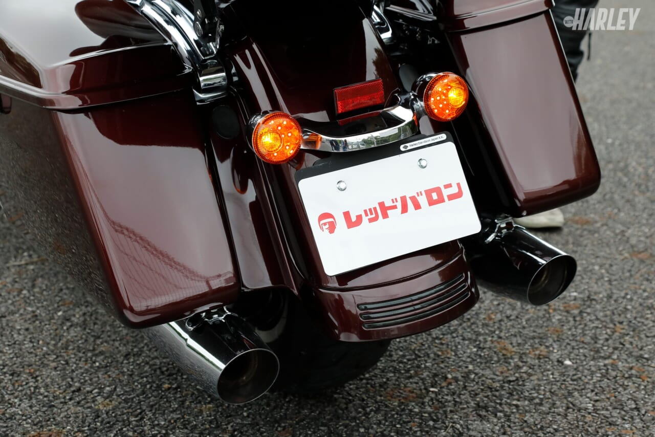 ハーレーダビッドソン｜FLTRX Road Glide｜リヤまわり｜店舗力と整備力で中古車品質向上! レッドバロンならハーレーダビッドソンも大安心〈2018 FLTRXロードグライド〉