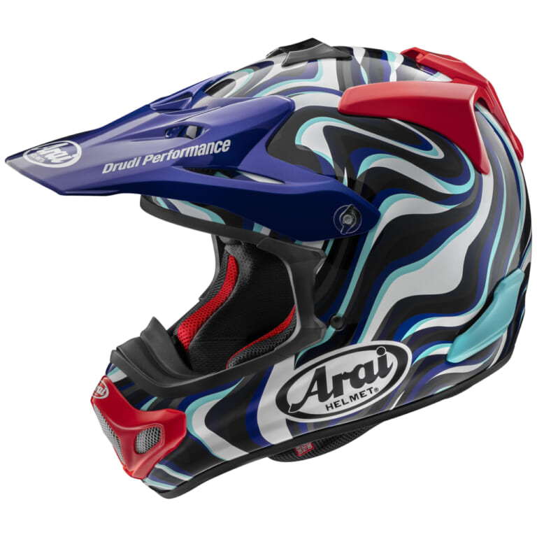 Arai V-CROSS4 STREAM｜アライのオフロードフルフェイス「Vクロス4」に新グラフィック「ストリーム」登場！