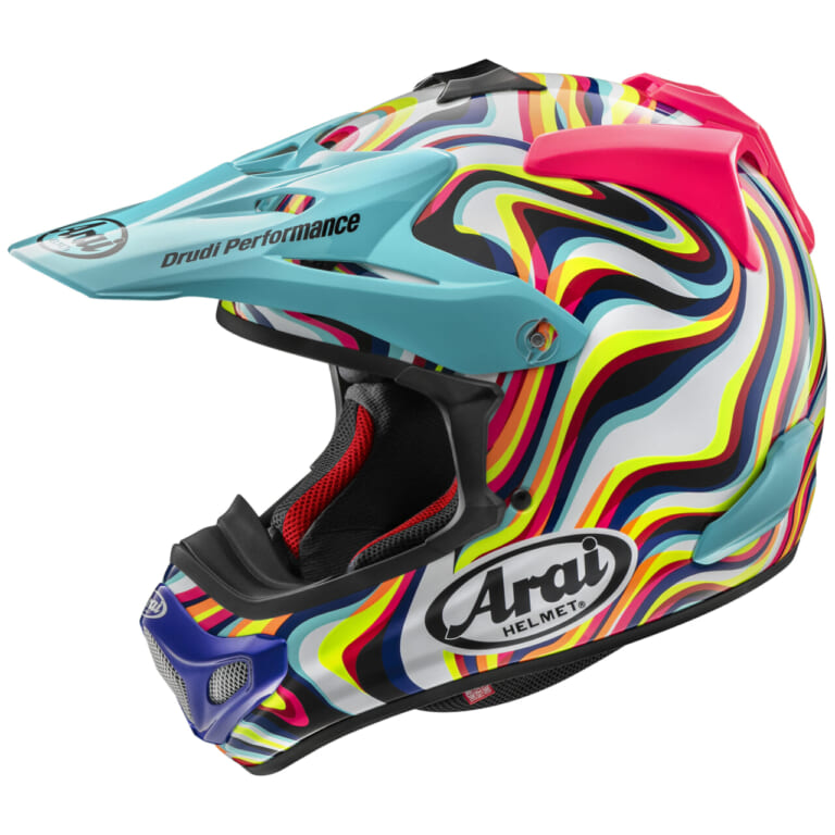 Arai V-CROSS4 STREAM|アライのオフロードフルフェイス「Vクロス4」に新グラフィック「ストリーム」登場!