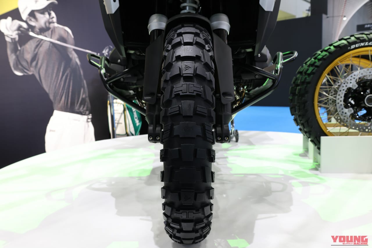 ダンロップ|アグレッシブアドベンチャータイヤ|ジャパンモビリティショー2025|【モビショーで初公開】アドベンチャーバイク専用のダンロップ製ごっついタイヤはここが違う!
