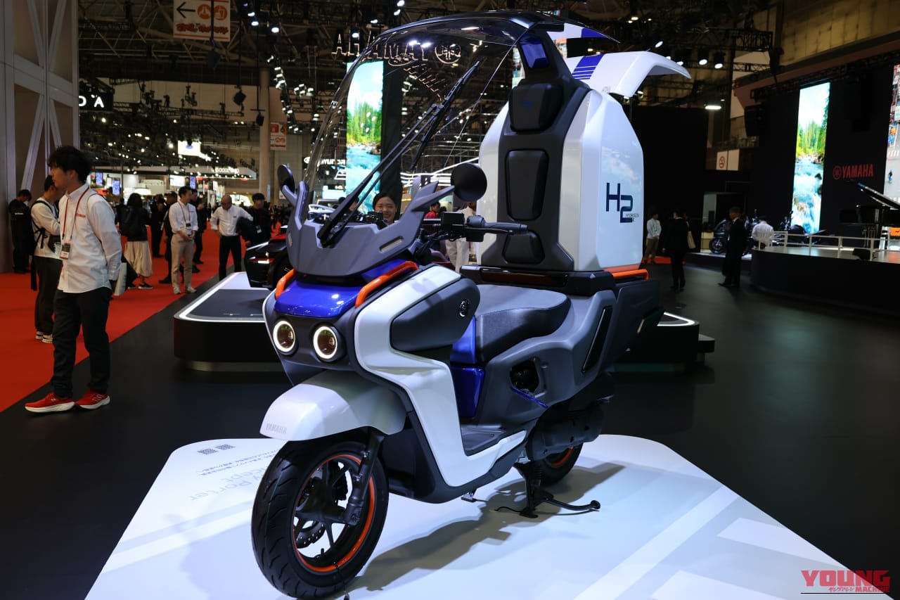 ヤマハ|ジャパンモビリティショー2025|【モビショーで世界初公開】水素を燃やして走れ! ヤマハの水素バイクが秘めた可能性は全ライダーを幸せにする!?