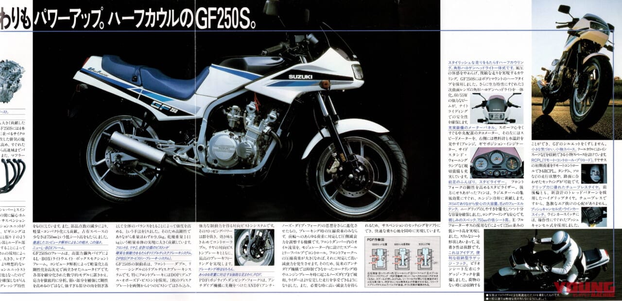 スズキ｜GS250FW｜1983年｜上質さを実現した量産250cc初の4気筒モデル、1983年スズキ「GS250FW」【柏 秀樹の昭和～平成 カタログ蔵出しコラム Vol.23】