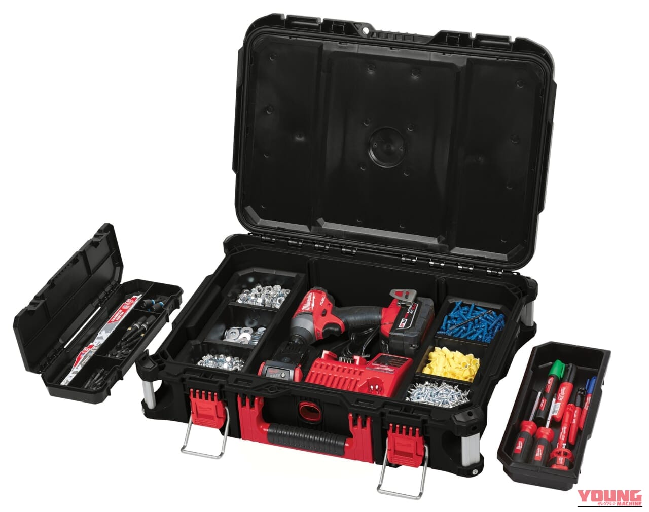 |【限定】ミルウォーキーツールの高耐久ツールボックス「PACKOUT」に漆黒のシリーズが登場。ガレージをクールに統一せよ!