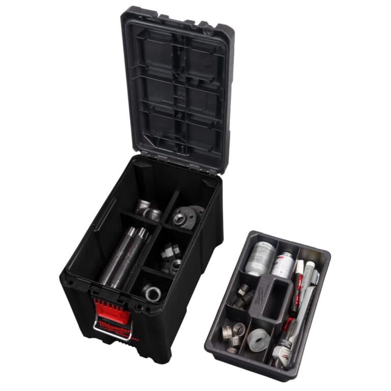 ミルウォーキーツール コンパクトツールボックス|【限定】ミルウォーキーツールの高耐久ツールボックス「PACKOUT」に漆黒のシリーズが登場。ガレージをクールに統一せよ!