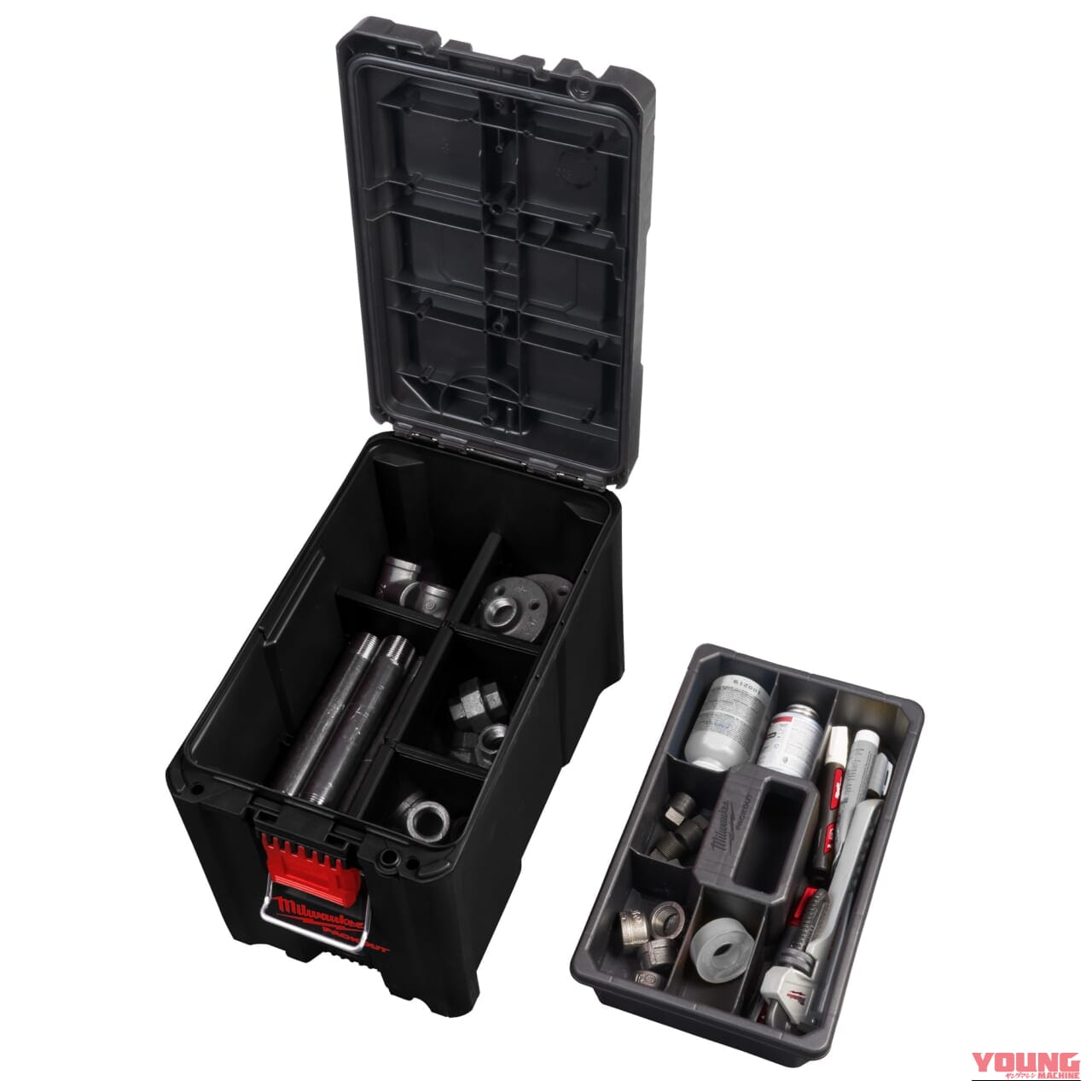 |【限定】ミルウォーキーツールの高耐久ツールボックス「PACKOUT」に漆黒のシリーズが登場。ガレージをクールに統一せよ!