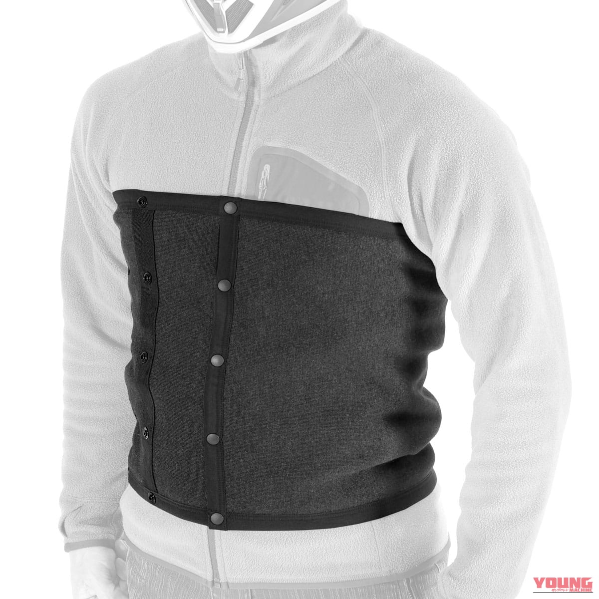 DOPPELGANGER DMA644L-BK|【ドッペルギャンガー×ワシオ】冬ライダーのお腹を守る「もちはだライダース腹巻きロング」が機能的すぎる【ジャケットを脱がずに着脱可能】