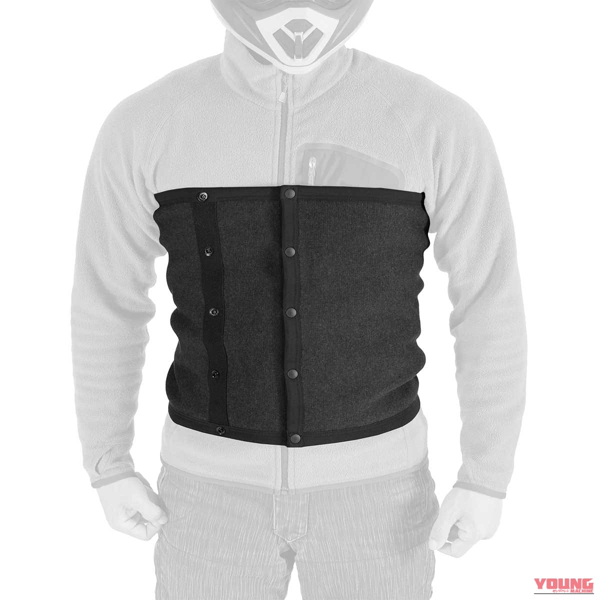 DOPPELGANGER DMA644L-BK|【ドッペルギャンガー×ワシオ】冬ライダーのお腹を守る「もちはだライダース腹巻きロング」が機能的すぎる【ジャケットを脱がずに着脱可能】