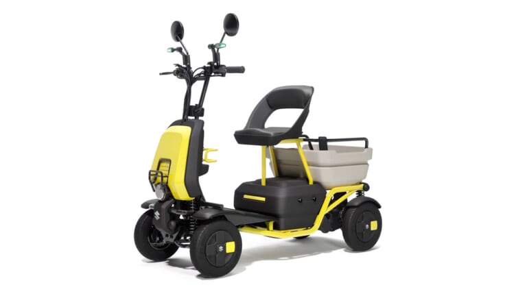 SUZUKI SUZU-RIDE2|スズキ「スズライド2」が示す、特定原付の「安全性」と「実用性」のバランス【常識をブチ破る4輪電動モビリティ】