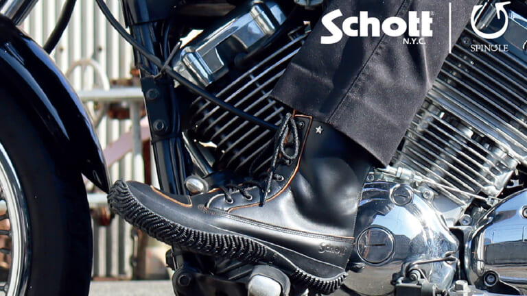 SPINGLE×Schottコラボのレザーブーツ「SP-Schott_01」爆誕!【タウンユースとライディングを両立】