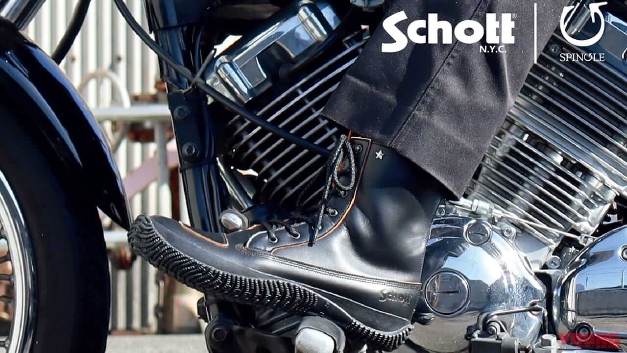SPINGLE×Schottコラボのレザーブーツ「SP-Schott_01」爆誕!【タウンユースとライディングを両立】