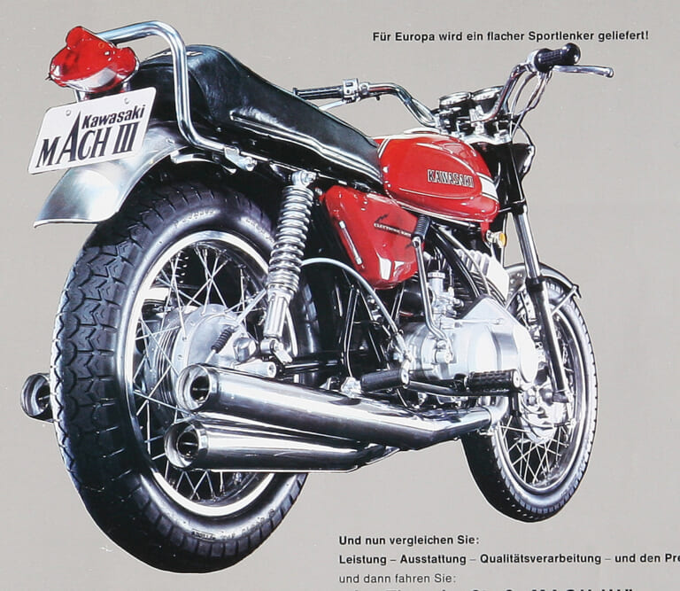 KAWASAKI 500-SS MACH III|カワサキMACH III / IV【1969~1975】開発史:事業撤退の検討から存続、そして成功へ