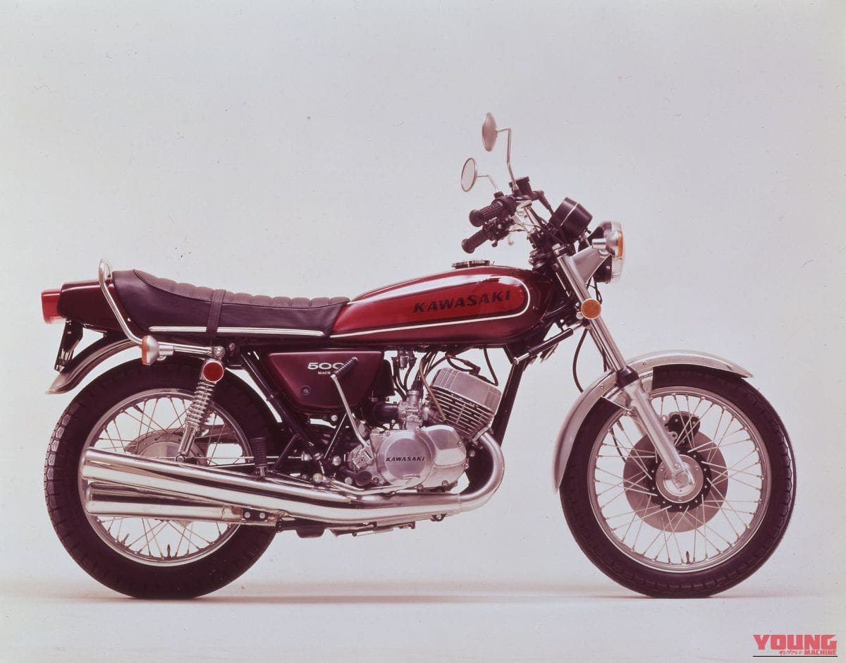 KAWASAKI 500-SS MACH III|カワサキMACHシリーズ【1969~1975】:鮮烈な印象を放った名2スト車の系譜