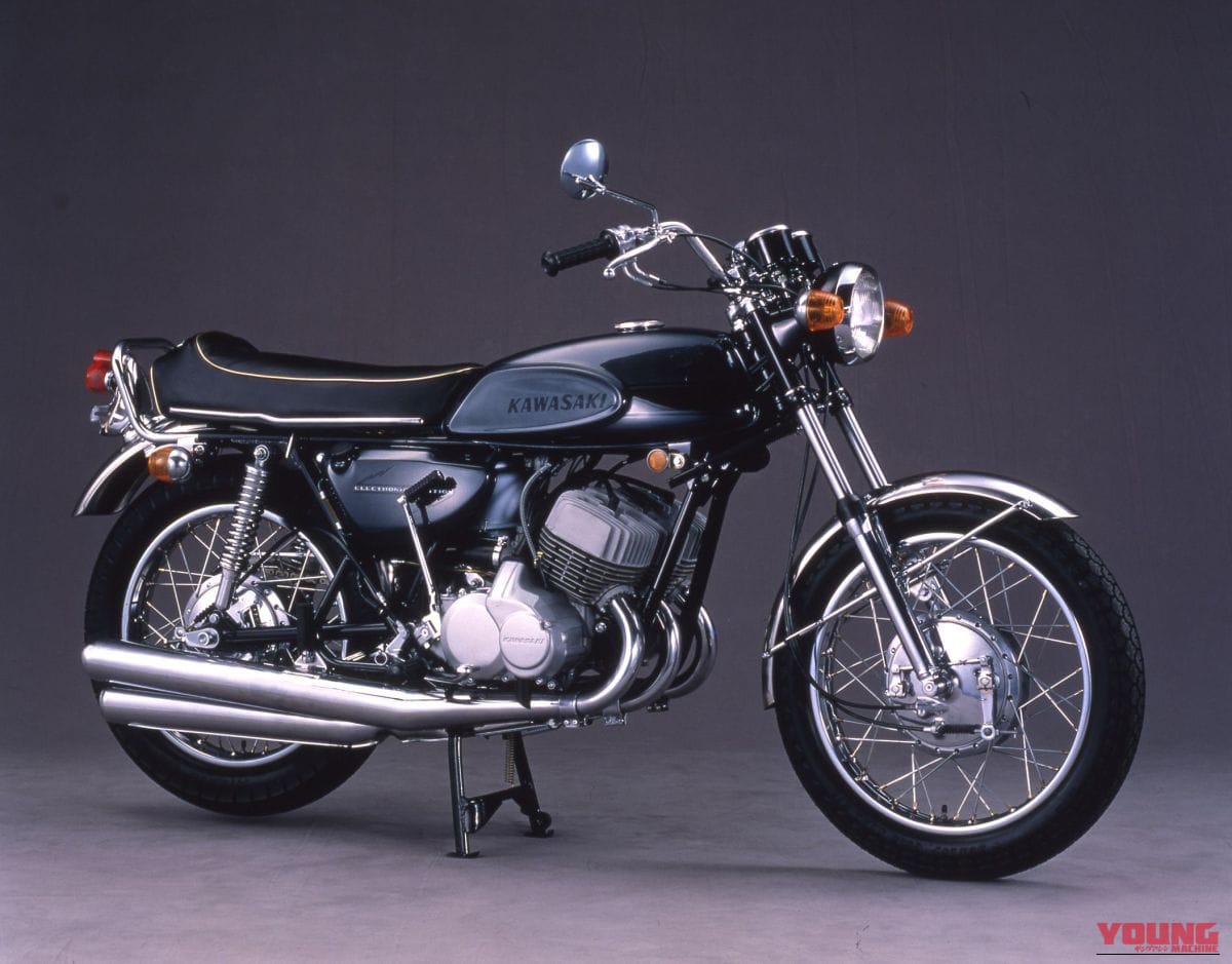 KAWASAKI 500-SS MACH III|カワサキMACHシリーズ【1969~1975】:鮮烈な印象を放った名2スト車の系譜