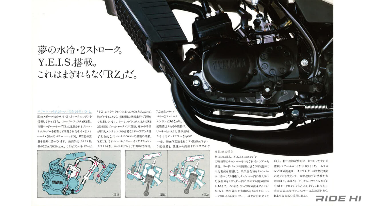 ヤマハ｜RZ50｜1981年｜投入したテクノロジーはRZ250を超える?! ゼロハンでもRZが開発できた原付ピーク時代！