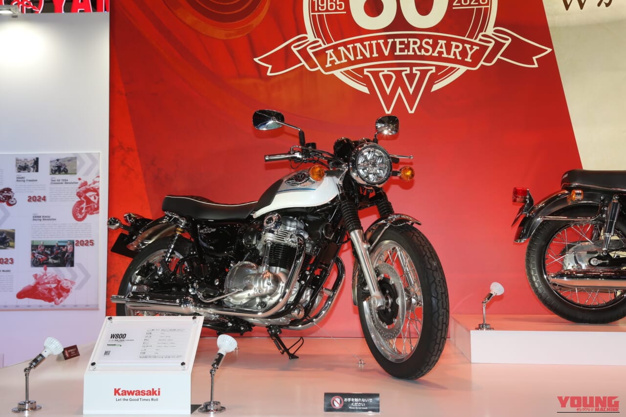 ｜【モビショー】60周年を迎える「W」に世界初公開のニューモデル、そして次世代モビリティ…カワサキブースは実に熱かった!!