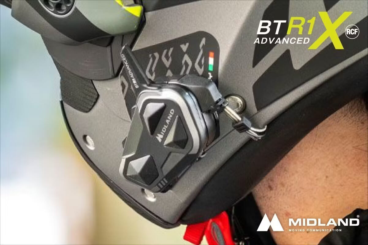 RCF立体音響が解き放つ、新次元の会話と音楽! MIDLAND 新型インカム「BT R1 X」がCampfireで先行予約開始!