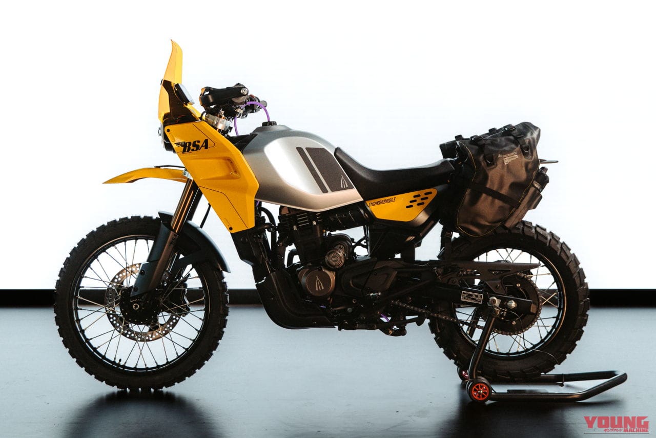 BSA|サンダーボルト|普通二輪免許で乗れるBSA! 新型アドベンチャー「サンダーボルト」は水冷単気筒に左右非対称デザインを採用【EICMA】