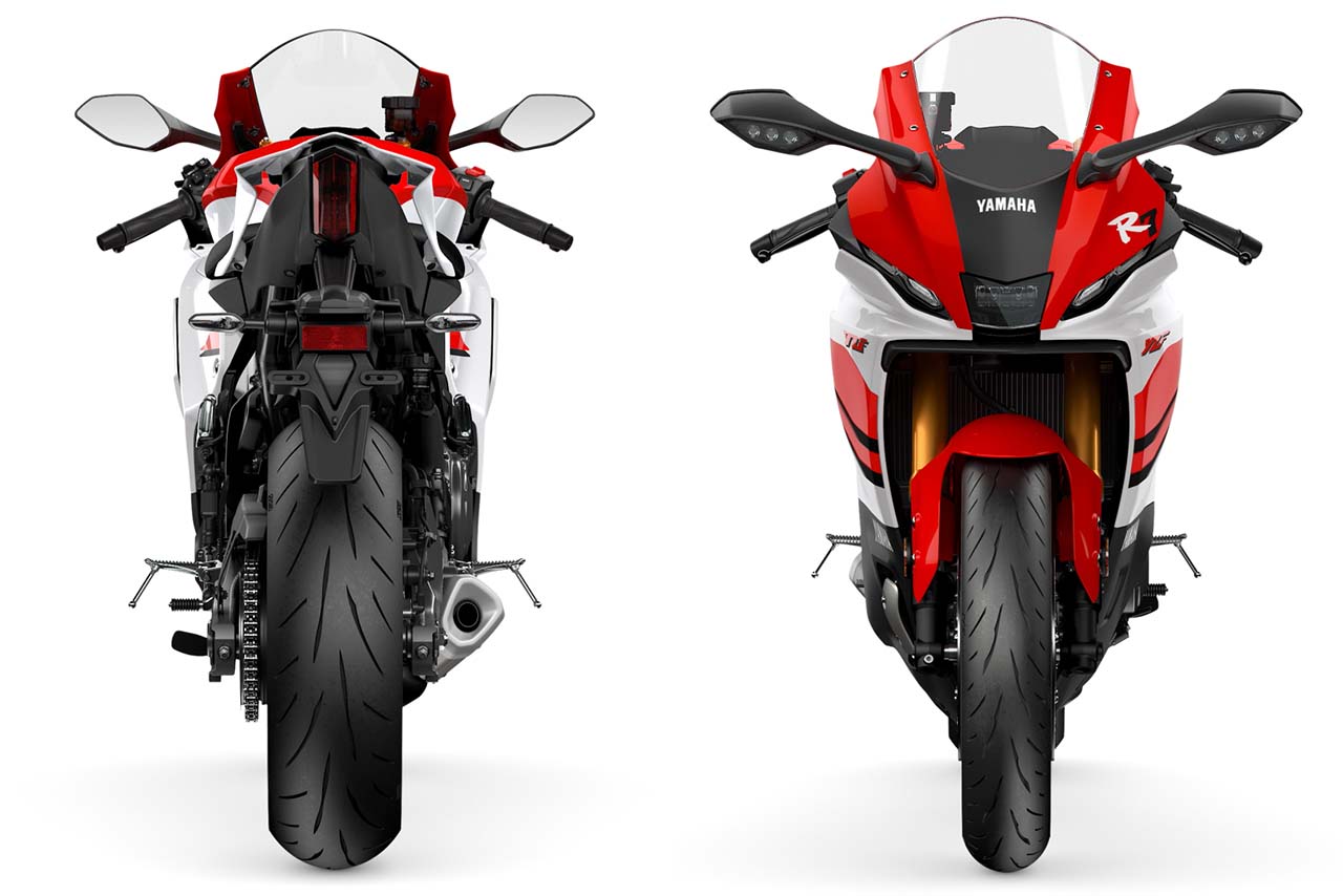 |ヤマハ新型「YZF-R7」は電スロ&R1譲りのIMUで電子制御がイッキ進化! 70周年カラーで鈴鹿8耐のノスタルジーも再現【EICMA】