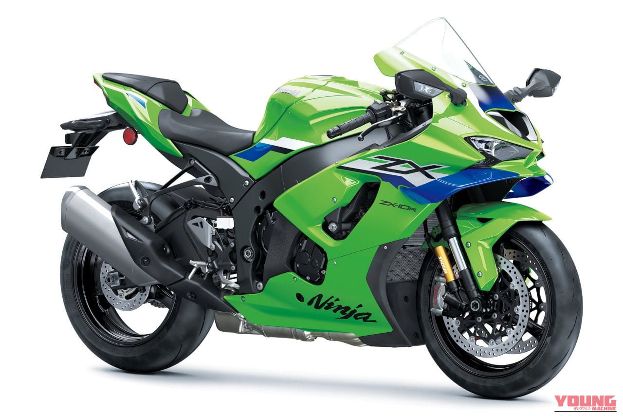 |カワサキ新型「ニンジャZX-10R/RR」登場! ダウンフォース25%向上の大型ウイングレットやTFTメーターを新採用【海外】