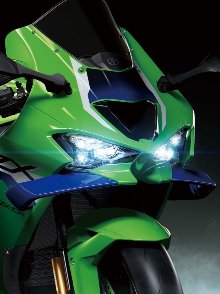 カワサキ|ニンジャZX-10R|カワサキ新型「ニンジャZX-10R/RR」登場! ダウンフォース25%向上の大型ウイングレットやTFTメーターを新採用【海外】