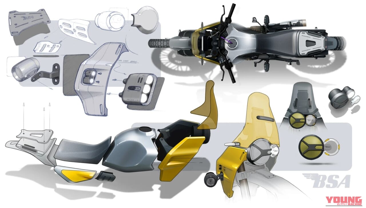 BSA|サンダーボルト|普通二輪免許で乗れるBSA! 新型アドベンチャー「サンダーボルト」は水冷単気筒に左右非対称デザインを採用【EICMA】